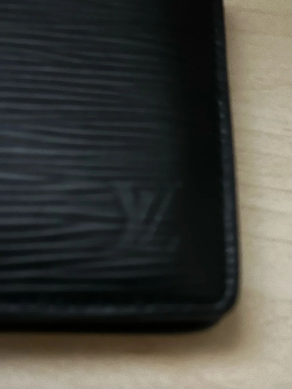 Louis Vuitton  Black Epi Leather  slim men’s Wallet new in box